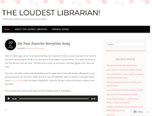 Tablet Screenshot of loudestlibrarian.com